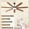 72 Inch Large Ceiling Fans with Lights,Oil Bronze Modern Ceiling Fan with Quiet DC Motor, 3CCT, Indoor/Outdoor Ceiling Fan with Dual Finish Reversible 7 Blades, Timer for Living Room, Patio