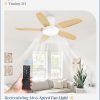 Ceiling Fans with Lights, 42 inch Low Profile Flush Mount Ceiling Fan with Remote/APP Control,Black Modern Ceiling Fan with LED Light for Bedroom Indoor Outdoor-LED Dimmable, 3CCT, 6 Speeds