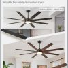16in and 65 Inch Ceiling Fans with Lights and Remote, Black Fandelier Ceiling Fan with 6 Speeds and Timing, Modern Fan Lights Ceiling Fixtures for Kitchen, Bedroom, Outdoor