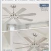 62 Inch Ceiling Fans No Light with Remote, Modern Ceiling Fan Without Light, Dual Finish 8 Blades, Reversible Quiet DC Motor, 6 Speed, Large Ceiling Fan for Indoor or Covered Outdoor, Nickel