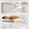 52 Inch Ceiling Fans with Lights and Remote, 3 Blades Flush Mount Low Profile Ceiling fan, Efficient 3475 CFM, Safe ABS, Timer, Quiet 35dB, 3CCT, Reversible for Bedroom Living Room, White