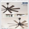 62 Inch Ceiling Fans No Light with Remote, Modern Ceiling Fan without Light, Dual Finish 8 Blades, Reversible DC Motor, 6 Speed, Large Ceiling Fan for Indoor or Covered Outdoor, Oil Bronze