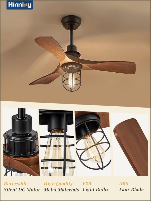 36Inch Ceiling Fans with Lights and Remote Control Farmhouse Flush Mount Ceiling Fan with 6-Speeds,Low Profile Ceiling Fans with Quiet Reversible DC Motor for Patio Living Room Bedroom
