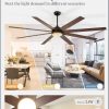 Ceiling Fans with Lights, 80 inch Large Ceiling Fan with Light and Remote, Outdoor Black Ceiling Fan for Living Room Patio, 6 Speeds, Reversible Quiet DC Motor, 3 CCT, Bi-color 8 Blades