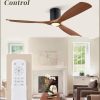 Ceiling Fans with Lights and Remote Control,Modern Flush Mount Ceiling Fan with 3 LED Colors,Outdoor Low Profile Ceiling Fans with 6-Speeds Timer DC Motor for Bedroom Living Room Patio