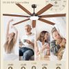 72 Inch Large Ceiling Fans with Lights,Oil Bronze Modern Ceiling Fan with Quiet DC Motor, 3CCT, Indoor/Outdoor Ceiling Fan with Dual Finish Reversible 7 Blades, Timer for Living Room, Patio