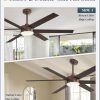 60 Inch Ceiling Fans with Lights and Remote, Reversible 6 Blades, Dimmable, 3000K-6000K Adjustable, Outdoor Ceiling Fans for Patios, Large Ceiling Fan for Indoor or Covered Outdoor, Brown