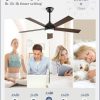 48 Inch Ceiling Fan with Light and Remote, Black Ceiling Fans with Light, 5 Dual-Color Blades, Reversible Quiet DC Motor, 6 Speeds, 3CCT Adjustable LED for Bedroom Living Room Kitchen Patio