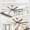 Ceiling Fans with Lights, 72 inch Large Ceiling Fan with Light and Remote, Outdoor Bronze Ceiling Fan for Living Room Patio, 6 Speeds, Reversible Quiet DC Motor, 3 CCT, Bi-color 8 Blades