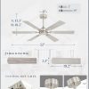 52 Inch Ceiling Fans No Light with Remote, Modern Ceiling Fan Without Light, Dual Finish 6 Blades, Reversible Quiet DC Motor, 6 Speed, Large Ceiling Fan for Indoor or Covered Outdoor, Nickel