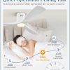 Ceiling Fans with Lights and Remote Control,Modern Flush Mount Ceiling Fan with 3 LED Colors,Outdoor Low Profile Ceiling Fans with 6-Speeds Timer DC Motor for Bedroom Living Room Patio
