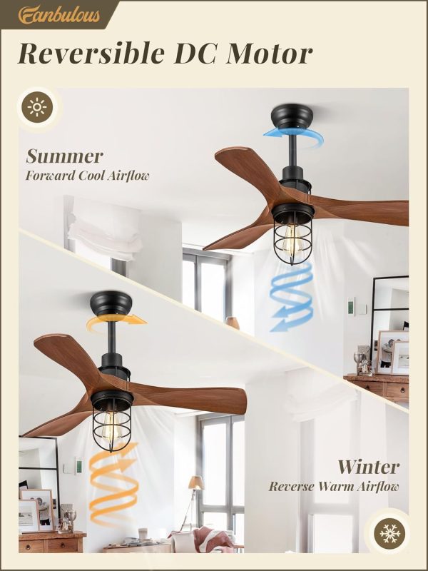 36Inch Ceiling Fans with Lights and Remote Control Farmhouse Flush Mount Ceiling Fan with 6-Speeds,Low Profile Ceiling Fans with Quiet Reversible DC Motor for Patio Living Room Bedroom
