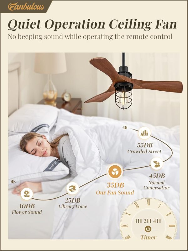 36Inch Ceiling Fans with Lights and Remote Control Farmhouse Flush Mount Ceiling Fan with 6-Speeds,Low Profile Ceiling Fans with Quiet Reversible DC Motor for Patio Living Room Bedroom