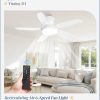 Ceiling Fans with Lights, 42 inch Low Profile Flush Mount Ceiling Fan with Remote/APP Control,Black Modern Ceiling Fan with LED Light for Bedroom Indoor Outdoor-LED Dimmable, 3CCT, 6 Speeds