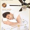 48 Inch Crystal Chandelier Fan with 22w LED, Fandelier Ceiling Fan with Light, Dimmable, 3CCT, 6-Speeds, Quiet DC Motor, Ceiling Fan Chandeliers, Modern Ceiling Fans for Bedroom, Living Room