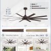 72 Inch Large Ceiling Fan Without Light, Modern Indoor/Outdoor Ceiling Fans No Light with Remote,6-Speed Reversible Quiet DC Motor, 10 Blade for Bedroom,Living Room,Patio,Garage(Oil Bronze)