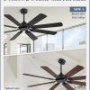 62 Inch Ceiling Fans No Light with Remote, Modern Ceiling Fan Without Light, Dual Finish 8 Blades, Reversible Quiet DC Motor, 6 Speed, Large Ceiling Fan for Indoor or Covered Outdoor, Black