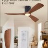 Ceiling Fans with Lights and Remote Control,Modern Flush Mount Ceiling Fan with 3 LED Colors,Outdoor Low Profile Ceiling Fans with 6-Speeds Timer DC Motor for Bedroom Living Room Patio
