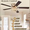 56 Inch Modern Farmhouse Fandelier Ceiling Fans with Lights, Gold Crystal Ceiling Fan with 6-Speeds, Quiet Reversible DC Motor, low profile ceiling fan with light for Bedroom, Living Room