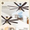 Farmhouse Ceiling Fans with Lights and Remote, 72 Inch Oil Bronze Industrial Caged Ceiling Fans for Bedroom Living Room Kitchen, 6 Speed Reversible Quiet DC Motor, Dual Finish 8 Blades