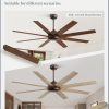 62 Inch Oil Rubbed Bronze Ceiling Fans No Light, Farmhouse Ceiling Fan with Remote, 6-Speeds, Quiet Reversible DC Motor, 8 Blades, Indoor/Outdoor Rustic Ceiling Fan for Living Room, Garage, Patio