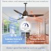 42 In Outdoor Ceiling Fan with Light, Plug-in Ceiling Fans with Waterproof IP65, Smart APP Remote Control, 6-Speed DC Motor, Dimmable 3CCT, Hanging Fans with Cord for Gazebo Patio Porch (Bronze)