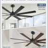 72 Inch Ceiling Fans No Light with Remote, Modern Ceiling Fan Without Light, Dual Finish 8 Blades, Reversible Quiet DC Motor, 6 Speed, Large Ceiling Fan for Indoor or Covered Outdoor, Black
