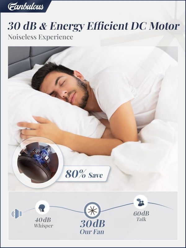 72 Inch large Ceiling Fan without Light, Brown Farmhouse Ceiling Fan with Remote, 6-Speeds, Quiet Reversible DC Motor, Indoor/Outdoor Ceiling Fans no Light for Living Room, Garage, Patio