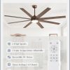 Ceiling Fans with Lights, 72 inch Large Ceiling Fan with Light and Remote, Outdoor Bronze Ceiling Fan for Living Room Patio, 6 Speeds, Reversible Quiet DC Motor, 3 CCT, Bi-color 8 Blades