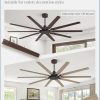 72 Inch Large Ceiling Fan Without Light, Modern Indoor/Outdoor Ceiling Fans No Light with Remote,6-Speed Reversible Quiet DC Motor, 10 Blade for Bedroom,Living Room,Patio,Garage(Oil Bronze)