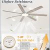 72 Inch Large Ceiling Fans with Lights, Grey Modern Ceiling Fan with Quiet DC Motor, 3CCT, Indoor/Outdoor Ceiling Fan with Dual Finish Reversible 7 Blades, Timer for Living Room, Patio