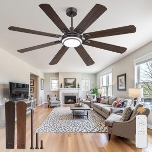 812N481H1L._AC_SL1500_.jpg 65 Inch Ceiling Fans with Lights and Remote, Oil Bronze Ceiling Fan with 8 Dual-Color Blades, Indoor/Outdoor Large Ceiling Fans, Reversible DC Motor, 6-Speed, 3CCT for Living Porch Patio