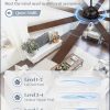 72 Inch Ceiling Fan no Light, Black Ceiling Fan with Remote, 6-Speeds, Quiet Reversible DC Motor, Industrial Ceiling Fans without Lights for Living Room, Garage, Patio, Indoor/Outdoor Use