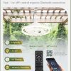 Outdoor Ceiling Fans with Light for Patios, 20" Weatherproof Plug in Ceiling Fan, Gazebo Fan Remote&APP Control, 3CCT Dimmable,Caged Ceiling Fan with Hanging Hook for Porch, Pergola,Canopy