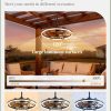 Outdoor Ceiling Fans with Light for Patios, 24" Weatherproof Plug in Ceiling Fan, Gazebo Fan Remote&APP Control, 3CCT Dimmable, Caged Ceiling Fan with Hanging Hook for Porch, Pergola, Canopy