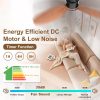 Low Profile Ceiling Fans with Lights, Remote/App Control, Dimmable, Quiet Indoor/Outdoor Ceiling Fan for Covered Patio, Bedroom, Kitchen, Walnut Color