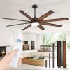 65 Inch Ceiling Fans with Lights and Remote, Bronze Indoor/Outdoor Ceiling Fan with Quiet Reversible DC Motor, 6 Speeds, 3CCT, 8 Blades Large Ceiling Fan for Living Room Bedroom Patio