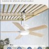 42 In Outdoor Ceiling Fan Hanging Fan Ceiling Fans with Light, Remote, Outdoor Plug in, IP65 Waterproof, Wet Rated, 6 Speed, 3CCT, for Patios, for Outside Porch, Gazebo,White