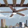 Outdoor Ceiling Fans with Light for Patios, IP65 Waterproof Gazebo Fan, Plug in Ceiling Fan with Remote, 3CCT 6-Speed Oil-Bronze Ceiling Fan with Hanging Hook for Porch, Pergola,Canopy