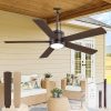 52 In Outdoor Ceiling Fan Hanging Fan Outdoor Ceiling Fans, Waterproof, with Light, Remote, 52 In, Wet Rated, IP65, 6 Speed, 3CCT, Plug in, for Patios, Porch, Gazebo, Oil-Bronze