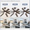 72 Inch Ceiling Fans with Lights, Large Farmhouse Ceiling Fans with Remote, Oil Bronze Ceiling Fan Fixtures with Bright LED Light for Living Room, Bedroom, Kitchen