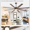 Ceiling Fans with Lights, 72 inch Large Ceiling Fan with Light and Remote, Outdoor Bronze Ceiling Fan for Living Room Patio, 6 Speeds, Reversible Quiet DC Motor, 3 CCT, Bi-color 8 Blades
