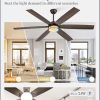 65 Inch Ceiling Fans with Lights, Farmhouse Large Ceiling Fans with Remote, Oil Bronze Modern Ceiling Fan with LED Light, Quiet DC Motor for Living Room, Bedroom, Kitchen, Indoor