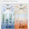 56 Inch Ceiling Fans with Lights and Remote, Reversible 6 Blades, Dimmable, 3000K-6000K Adjustable, Outdoor Ceiling Fans for Patios, Large Ceiling Fan for Indoor or Covered Outdoor, Nickel