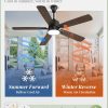 Outdoor Ceiling Fans with Light for Patios Black