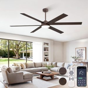81ge7aPzz4L._AC_SL1500_.jpg 72 Inch Ceiling Fans with Lights and Remote, Reversible 6 Blades & Dimmable 3-Color Outdoor Ceiling Fans for Patios, DC Motor Large Ceiling Fan for Indoor or Covered Outdoor, Brown