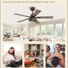 42 Inch Farmhouse Ceiling Fan with Lights 2 Pack, Rustic Bronze Ceiling Fans with Remote, 5 Dual Finish Blades, Quiet 6 Speed Reversible DC Motor, Caged Industrial Fan for Bedroom, Living Room, Patio