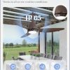 42 In Outdoor Ceiling Fan with Light, Plug-in Ceiling Fans with Waterproof IP65, Smart APP Remote Control, 6-Speed DC Motor, Dimmable 3CCT, Hanging Fans with Cord for Gazebo Patio Porch (Bronze)